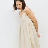 Ryland Dress - Cream / Brown