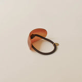 Curved Resin Hair Tie - Brown