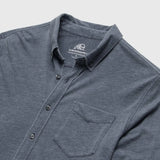 Anthony Burnout Knit Shirt - Navy