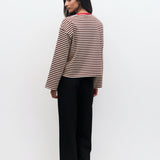 Callahan Top - Brown / White