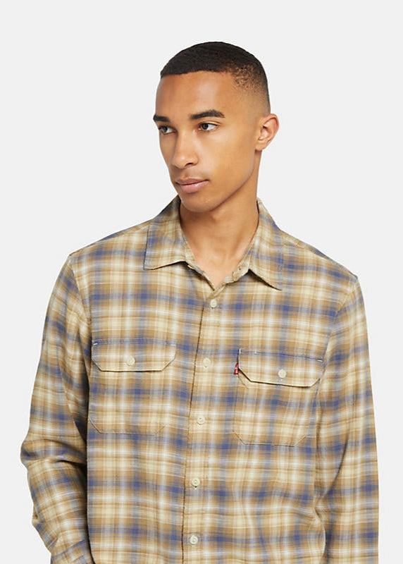 Jackston Worker Jacket - Andie Plaid Harvest Gold