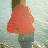 Harbor Cardigan - Cherry Red