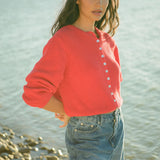 Harbor Cardigan - Cherry Red