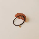 Curved Resin Hair Tie - Brown