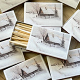 Winter Cabin Match Set