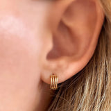 Tiny Wave Clicker Hoops - Gold