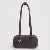 Small Denim Bowler Bag - Black Denim