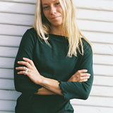 Ballet Pointelle Tee - Pine