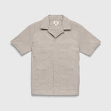 Nate Crinkle Cabana Shirt - Chinchilla