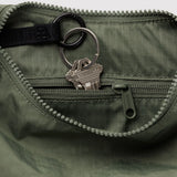 Small Nylon Crescent Bag - Caper