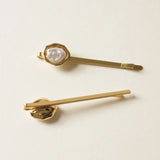 Freshwater Bobby Pin - Gold