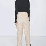Roll Neck Jersey Top - Black