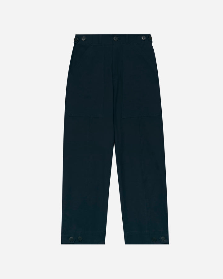 Cropped Workwear Pants - Dark Navy