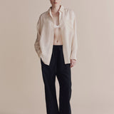 Stripe Oversized Shirt - Cream