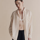 Stripe Oversized Shirt - Cream