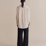 Stripe Oversized Shirt - Cream