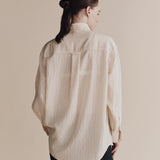 Stripe Oversized Shirt - Cream