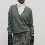Roll Neck Jersey Top - White