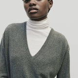Roll Neck Jersey Top - White