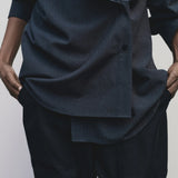 Textured Over Shirt - Navy