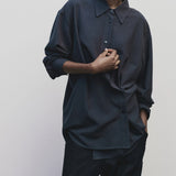 Textured Over Shirt - Navy