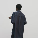 Textured Over Shirt - Navy