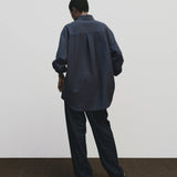 Textured Over Shirt - Navy