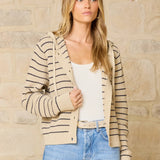 Singer Hooded Cardigan - Rye Combo