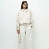 Cropped Balloon Pants - Cream