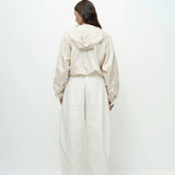Cropped Balloon Pants - Cream