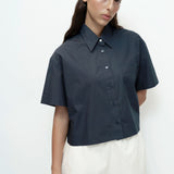 Short Sleeve Button Shirt - Navy