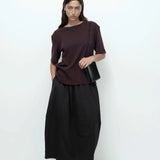 Oversized Tee Shirt - Dark Brown