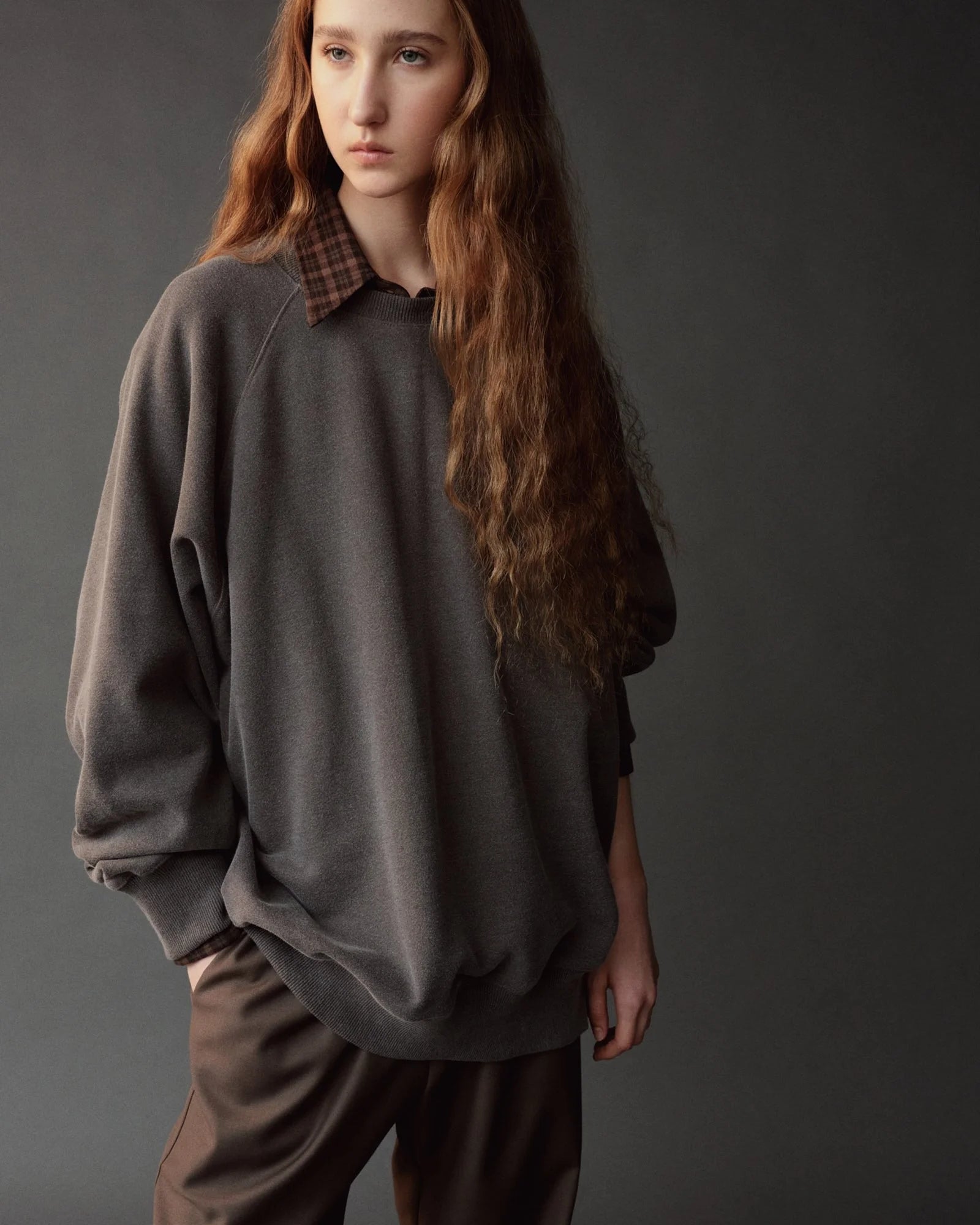 Oversized Sweatshirt - Vintage Gray