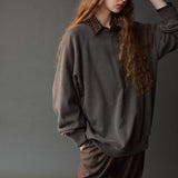 Oversized Sweatshirt - Vintage Gray