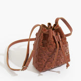 Woven Bucket Bag - Tobacco