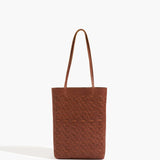 Woven Tote Bag - Saddle