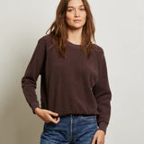 Ziggy Shrunken Crewneck Sweatshirt - Cocoa Powder