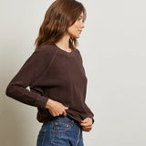 Ziggy Shrunken Crewneck Sweatshirt - Cocoa Powder