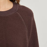 Ziggy Shrunken Crewneck Sweatshirt - Cocoa Powder
