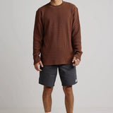 Waffle Knit Shirt - Chocolate