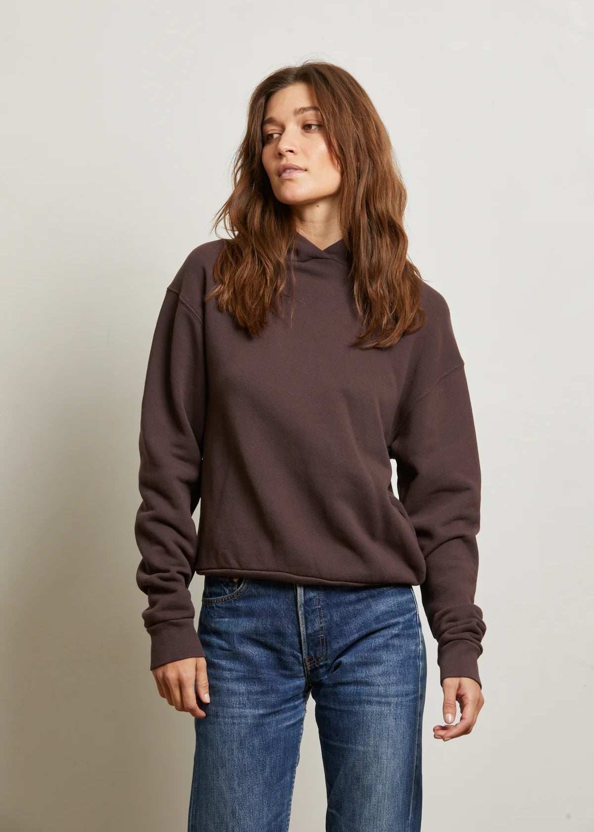 Heart Hoodie - Cocoa Powder