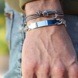 Tactical Cord Bracelet - Orange / Blue