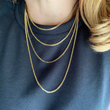 Flat Mariner Chain - Gold
