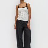 Lheane Tank Top - Black / White