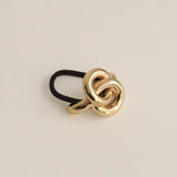 Eternal Loop Ponytail Hair Tie - Gold