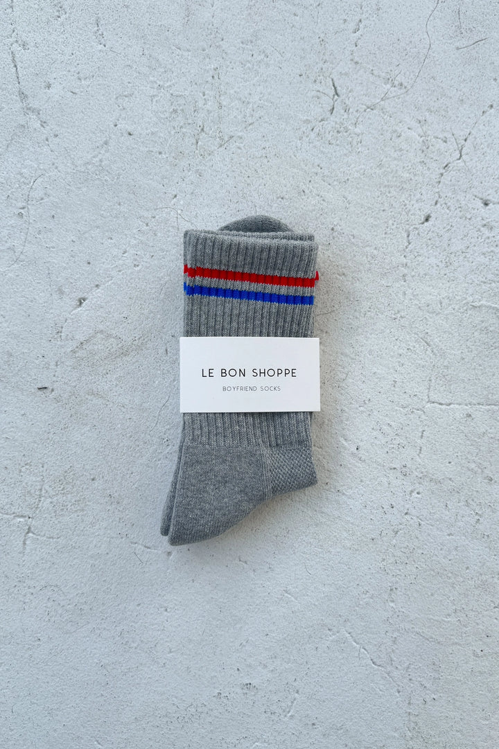 Boyfriend Socks - True Grey