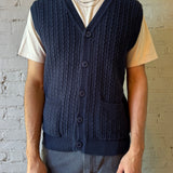 Knit Vest - Navy