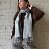 Woven Scarf - Heater Grey