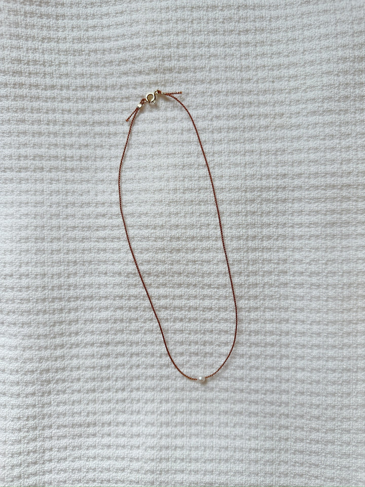 Forget Me Knot Choker Necklace - Bronze