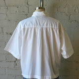 Harlie Cropped Shirt - Bright White